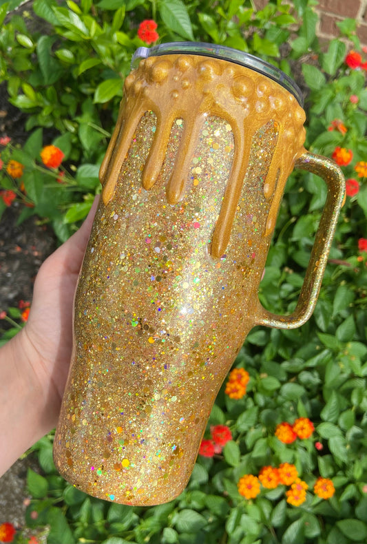 Liquid Luck 24oz handle tumbler