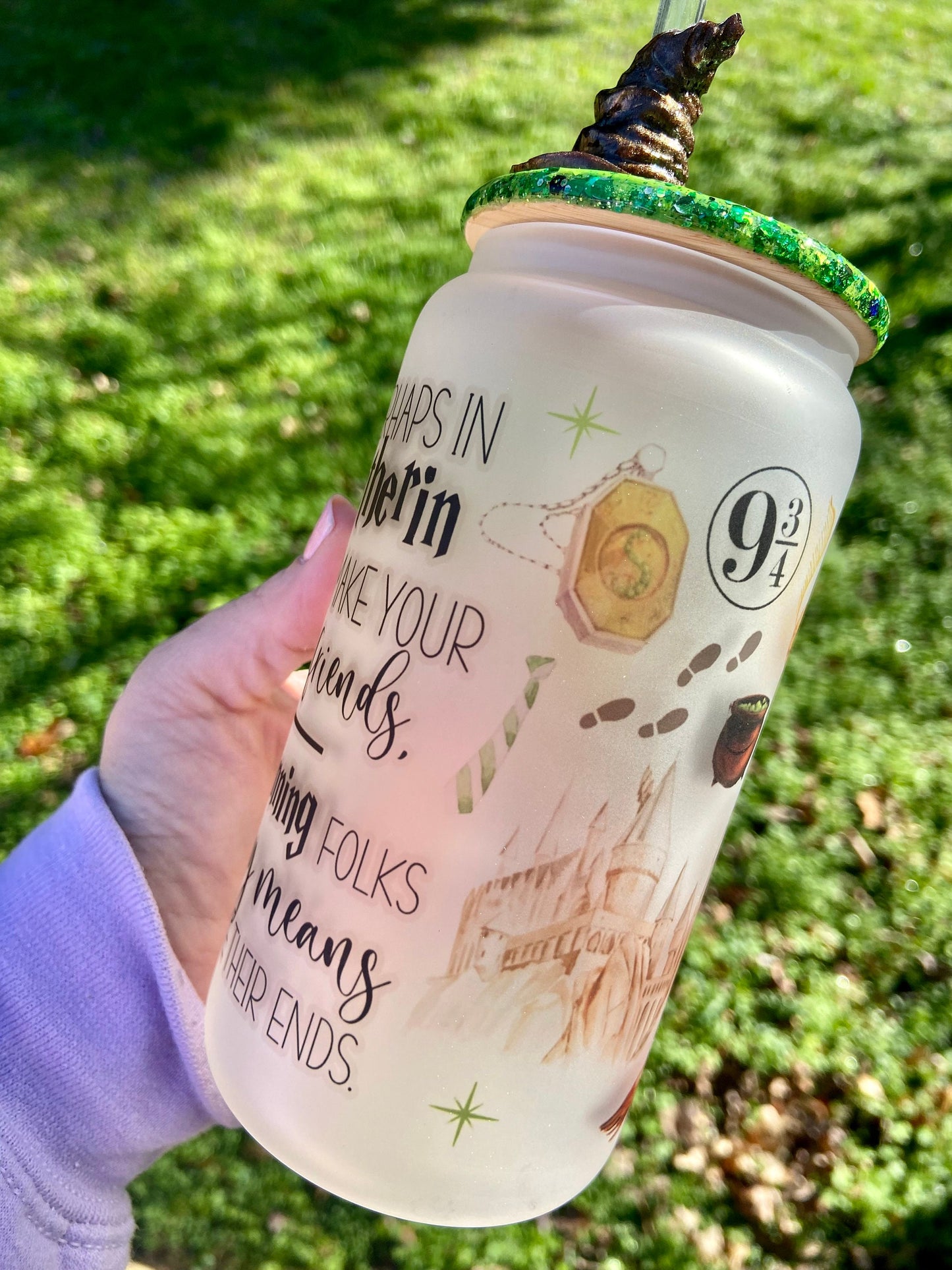 Wizard House Sublimation Glass tumbler