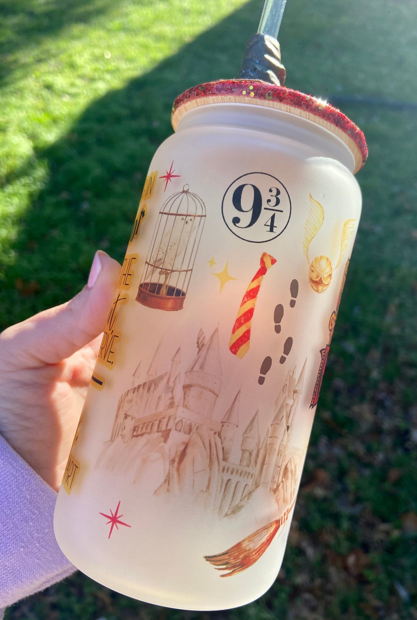 Wizard House Sublimation Glass tumbler