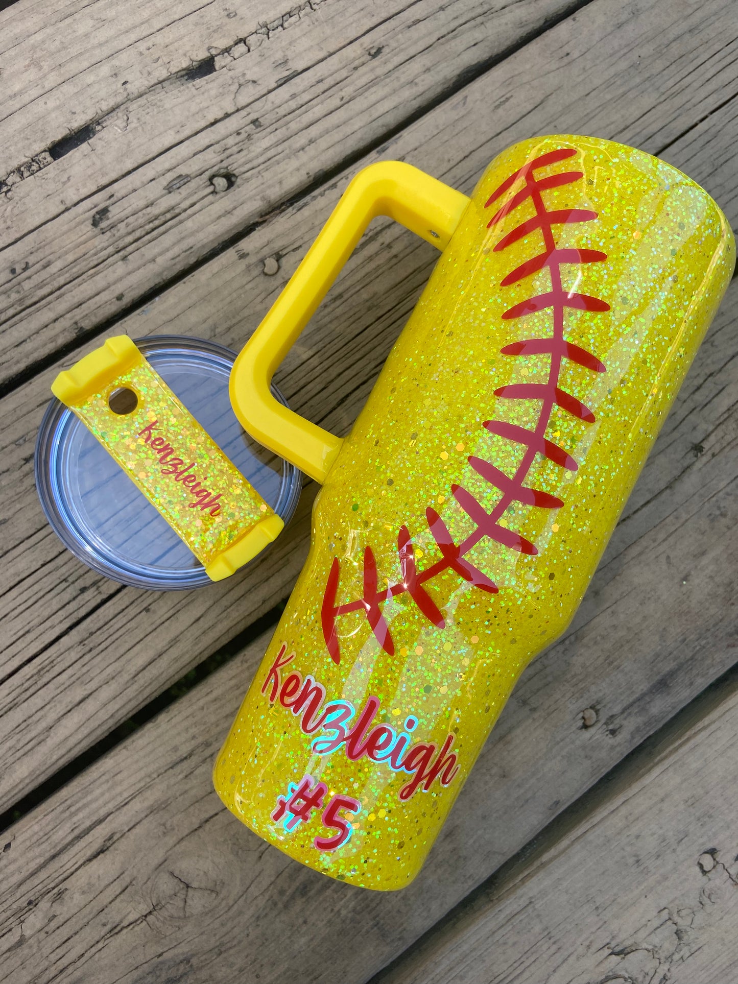 Softball tumbler