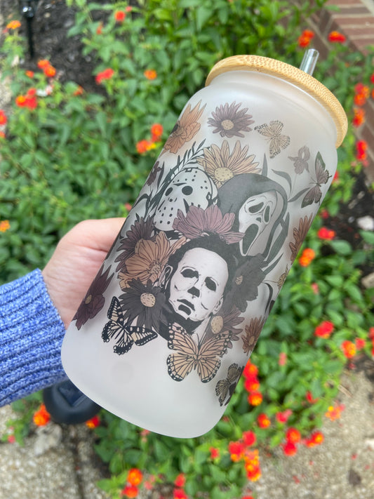 Horror fall frosted tumbler