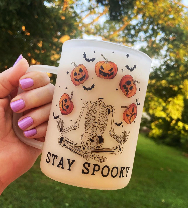 Stay Spooky 15oz glass mug