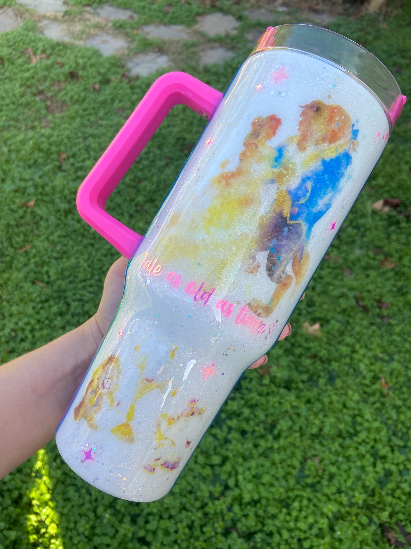 Beauty and the Beast tumbler