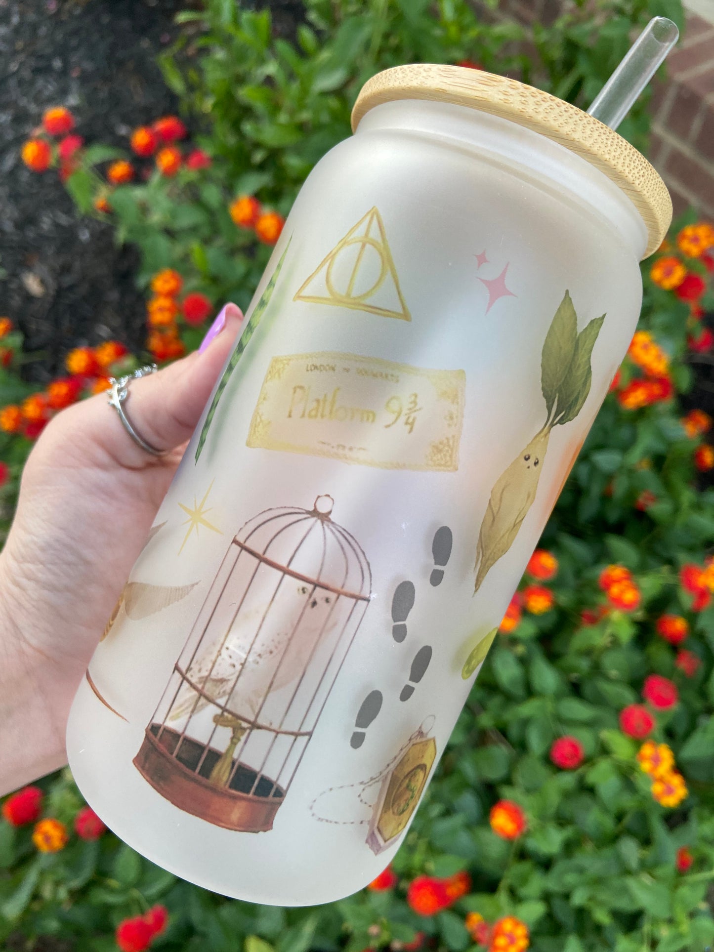 Wizarding World frosted tumbler