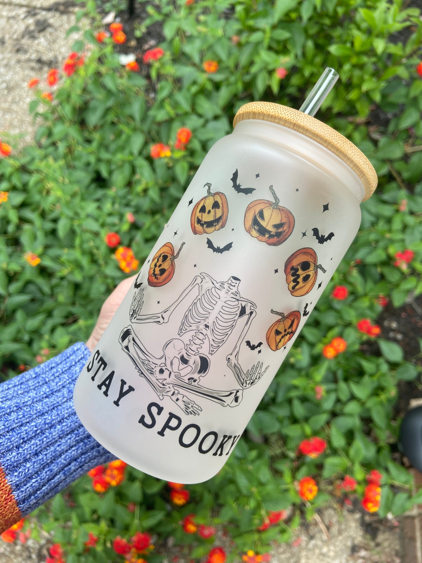 Stay Spooky frosted tumbler