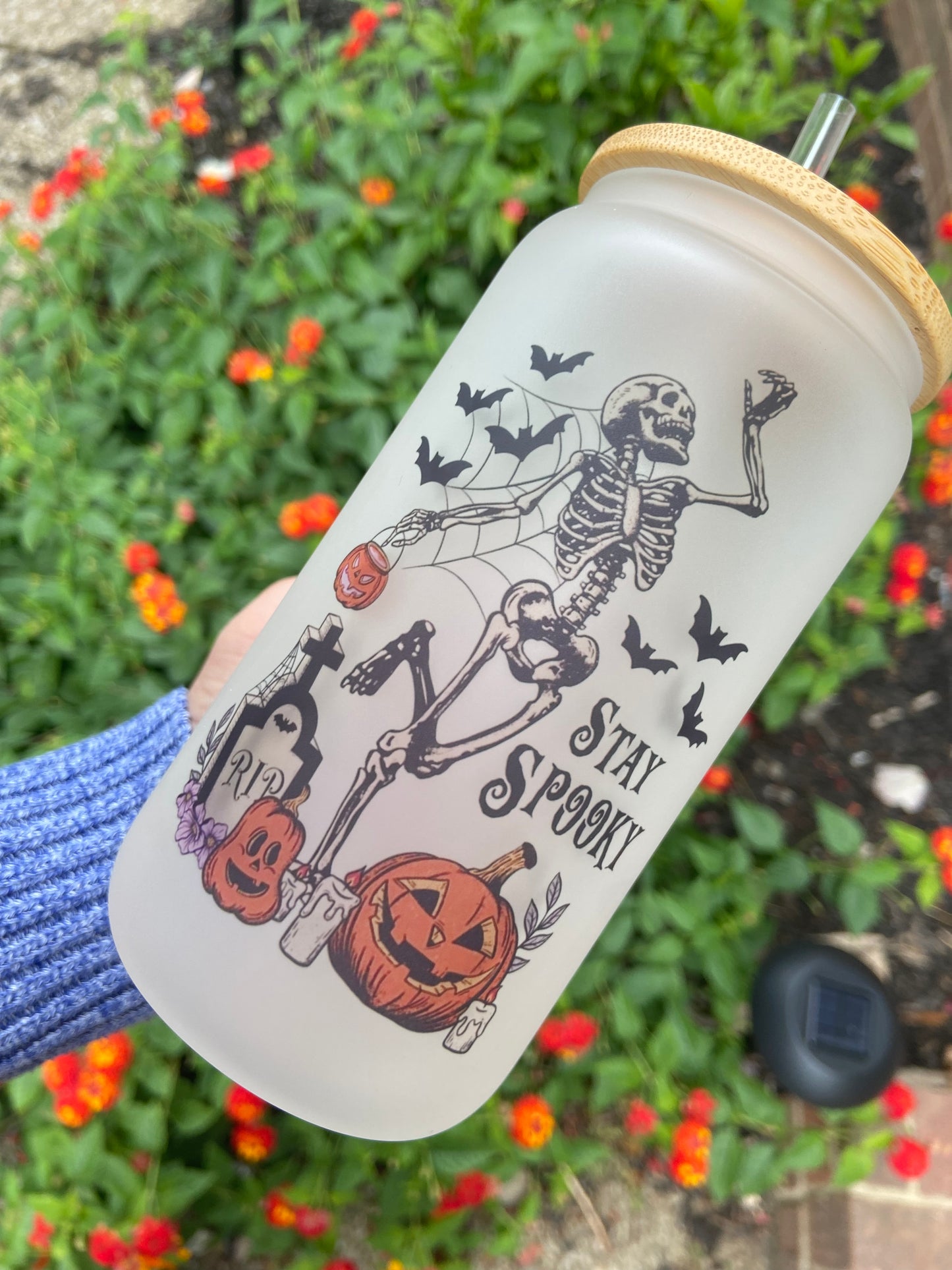 Stay Spooky frosted tumbler