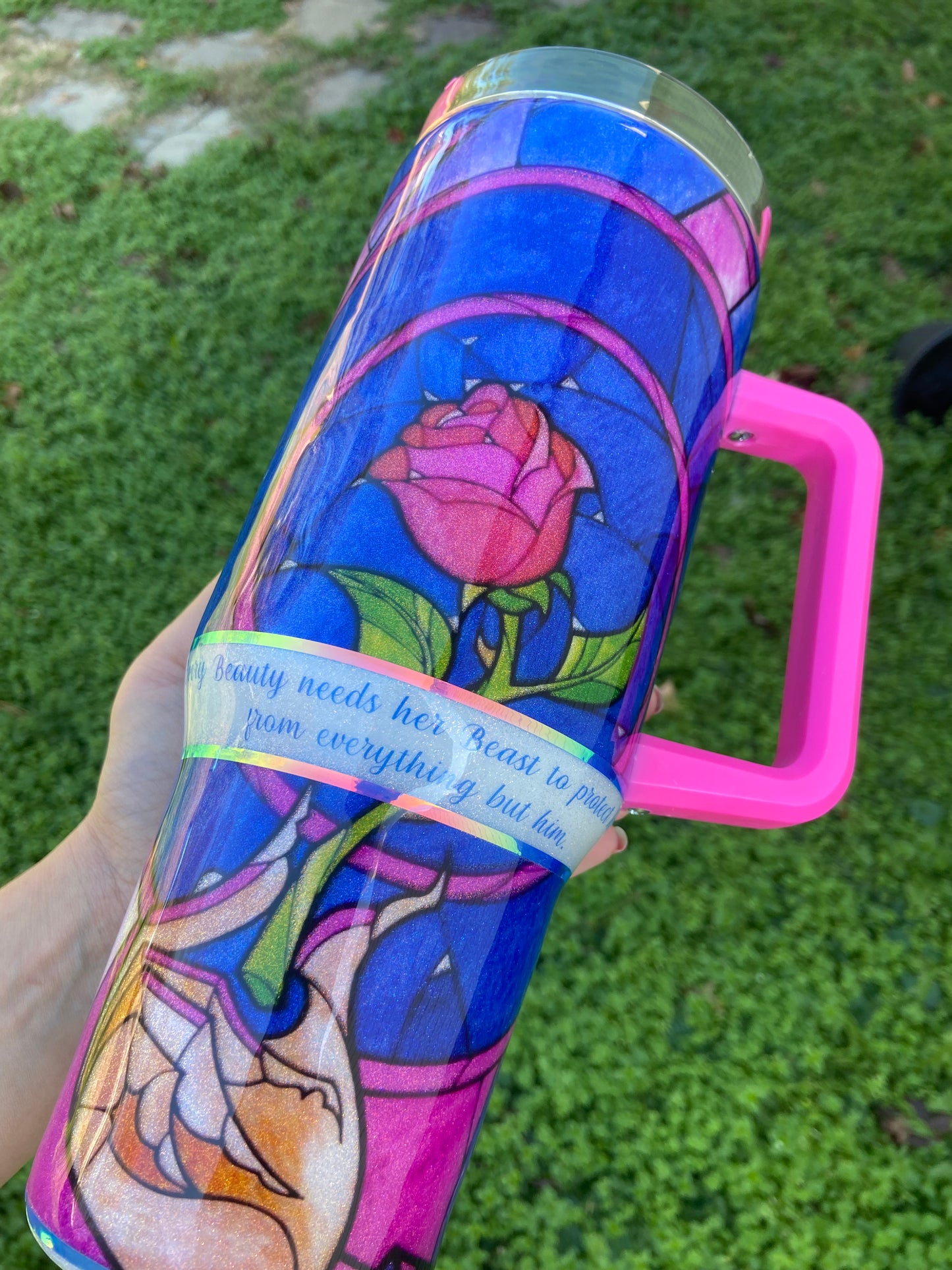 Beauty and the Beast tumbler