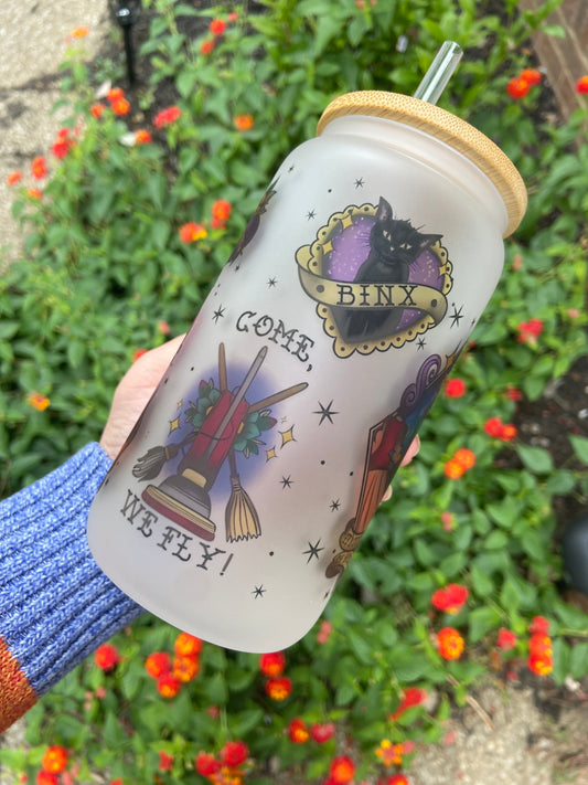 Hocus Pocus frosted tumbler