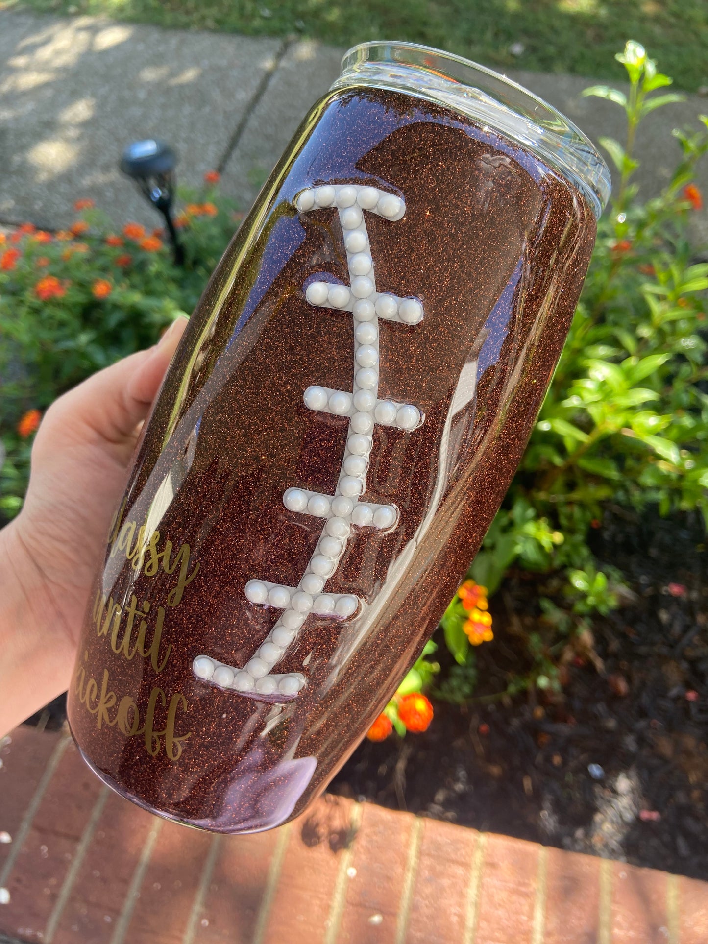 Custom 25oz Football Tumbler