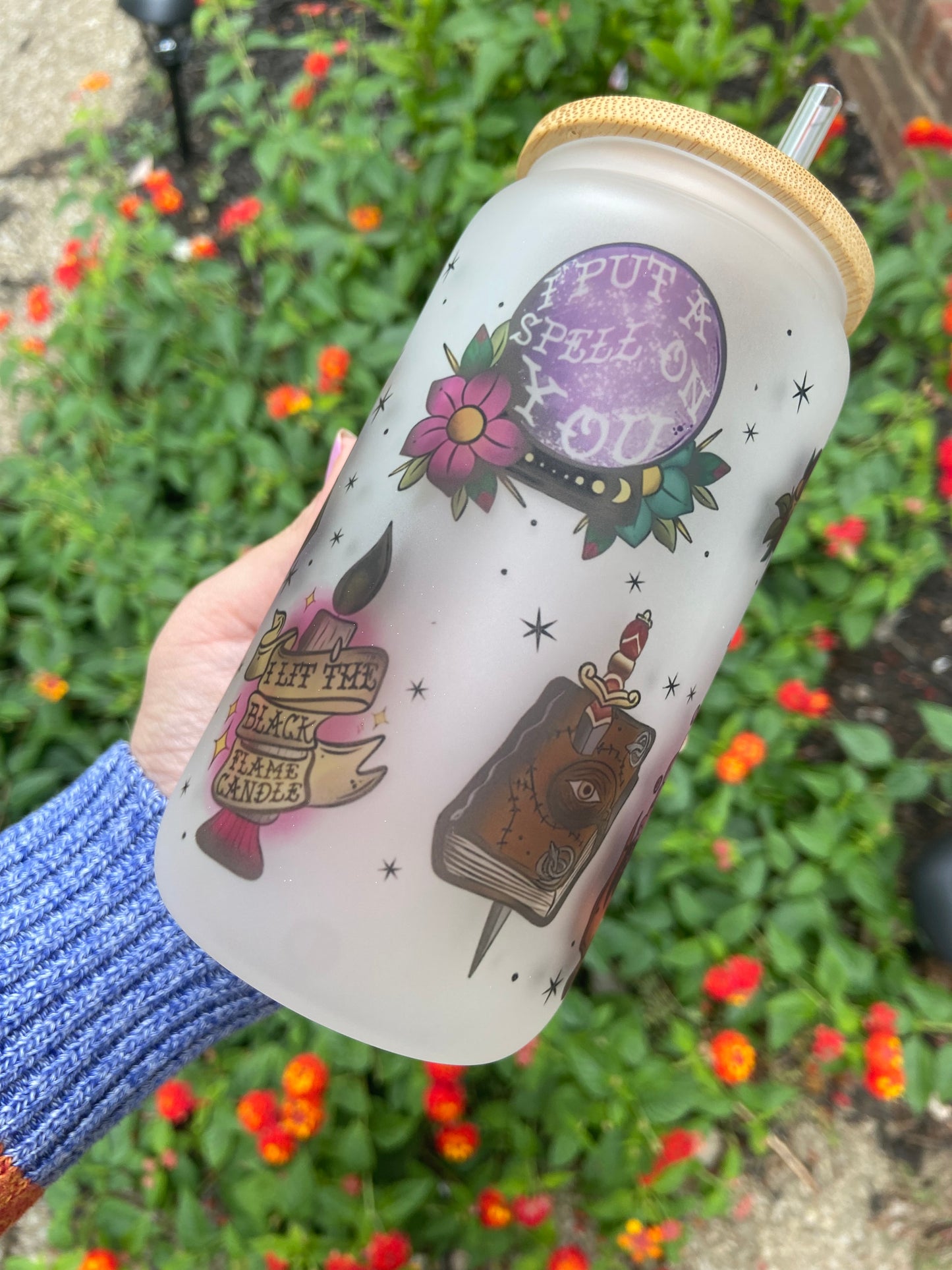 Hocus Pocus frosted tumbler