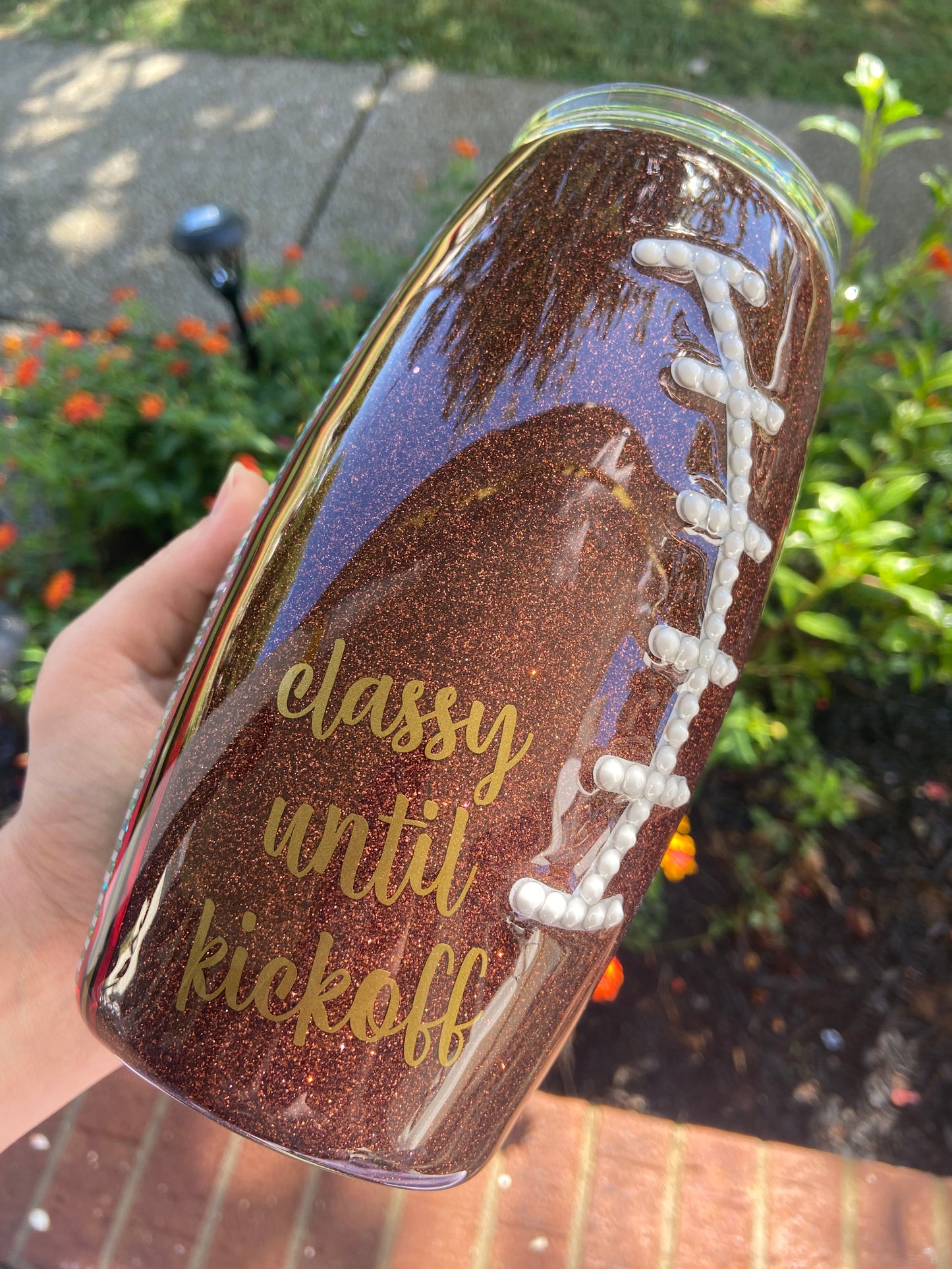 Custom 25oz Football Tumbler