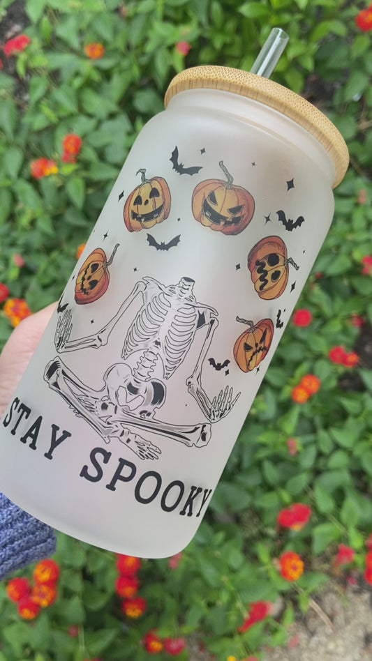 Stay Spooky frosted tumbler