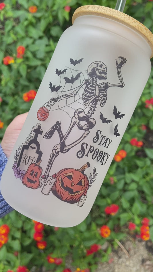 Stay Spooky frosted tumbler