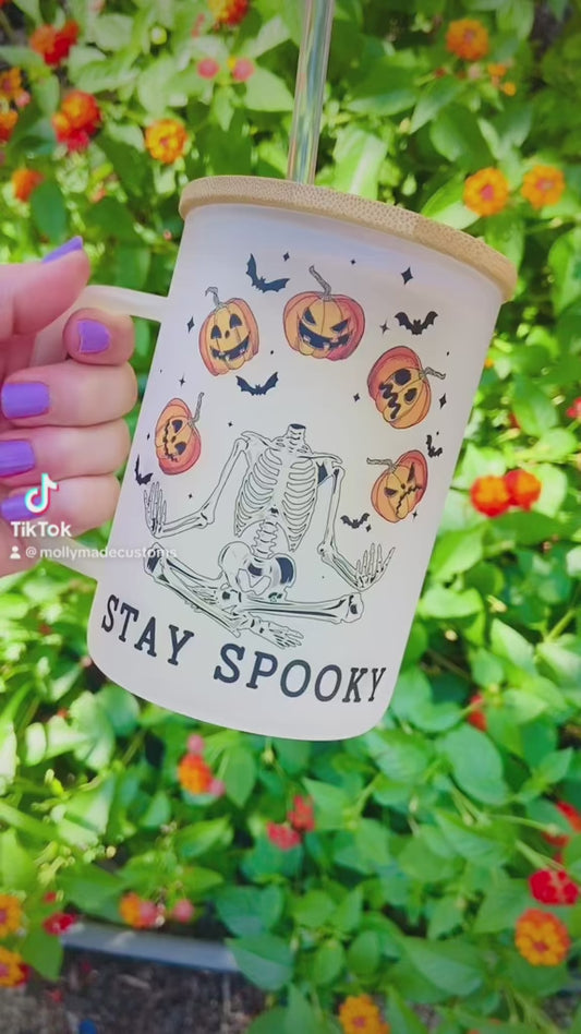 Stay Spooky 15oz glass mug