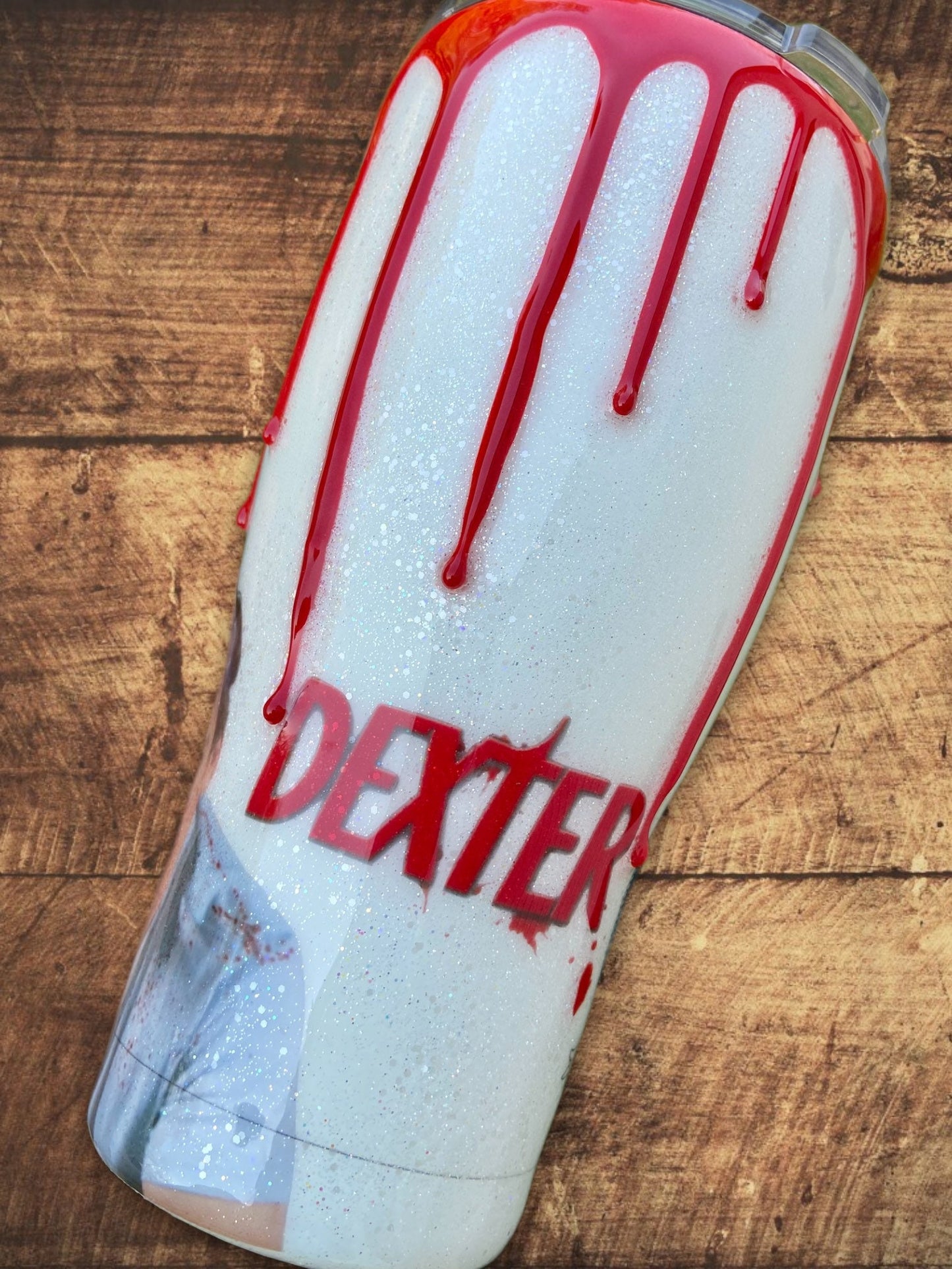 Dexter 3D blood drip tumbler