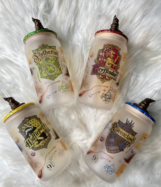 Wizard House Sublimation Glass tumbler